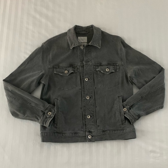 Giftable Men’s R&B Definitive Grey Denim Jacket - Picture 3 of 17